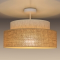 Bevestigde hanglamp BOHO 1xE27/60W/230V diameter 40 cm crème/beige