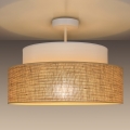 Bevestigde hanglamp BOHO 1xE27/60W/230V diameter 40 cm wit/beige