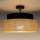 Bevestigde hanglamp BOHO 1xE27/60W/230V diameter 40 cm zwart/beige