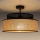 Bevestigde hanglamp BOHO 1xE27/60W/230V diameter 40 cm zwart/rotan