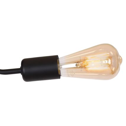 Bevestigde hanglamp BRENDA 3xE27/60W/230V zwart