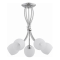 Bevestigde hanglamp BUENA 5xE14/10W/230V glanzend chroom