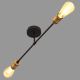 Bevestigde hanglamp CAMBRIDGE 2xE27/60W/230V zwart/gouden