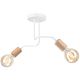 Bevestigde hanglamp CONOR 2xE27/60W/230V eiken/wit