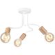 Bevestigde hanglamp CONOR 3xE27/60W/230V eiken/wit