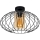 Bevestigde hanglamp CORRINI 1xE27/60W/230V diameter 34 cm zwart/beige