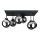 Bevestigde hanglamp DEA 6xE14/60W/230V zwart/gerookt zwart
