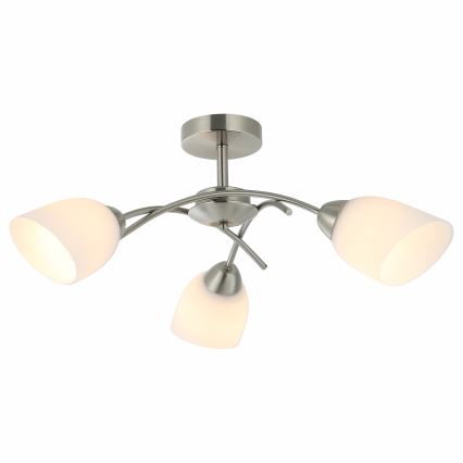 Bevestigde hanglamp DONNA 3xE27/60W/230V nikkel