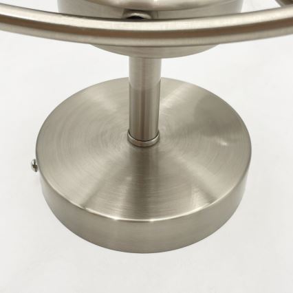 Bevestigde hanglamp DONNA 3xE27/60W/230V nikkel