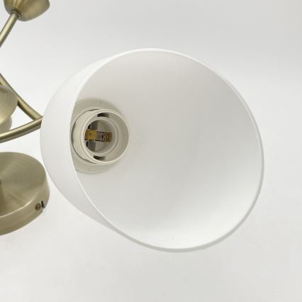 Bevestigde hanglamp DONNA 3xE27/60W/230V patina