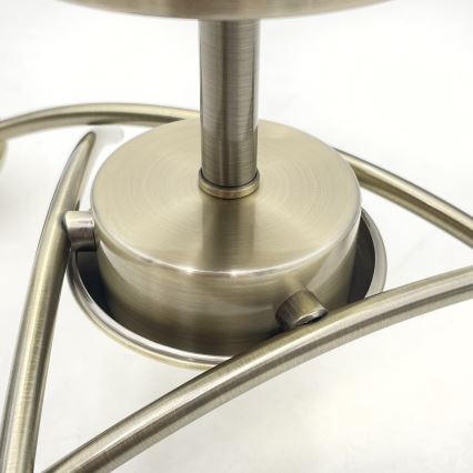 Bevestigde hanglamp DONNA 3xE27/60W/230V patina