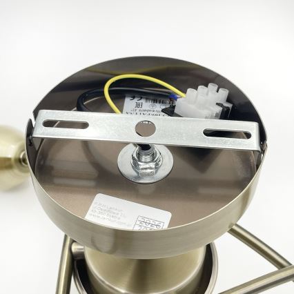 Bevestigde hanglamp DONNA 3xE27/60W/230V patina