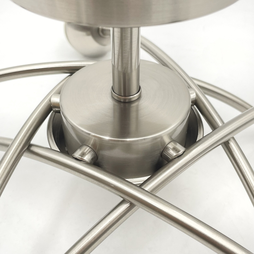 Bevestigde hanglamp DONNA 5xE27/60W/230V nikkel