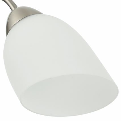 Bevestigde hanglamp DONNA 5xE27/60W/230V nikkel