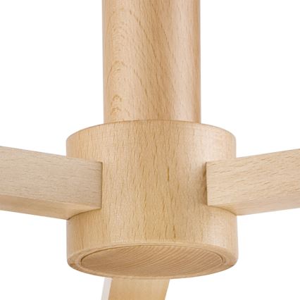 Bevestigde hanglamp ELLIE 3xE27/60W/230V grijs/beuken
