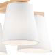 Bevestigde hanglamp ELLIE 5xE27/60W/230V wit/beuken - FSC gecertificeerd