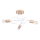 Bevestigde hanglamp EMBER 3xE27/15W/230V wit/beige/beuken