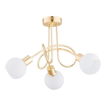 Bevestigde hanglamp ERYKA 3xE14/10W/230V goud