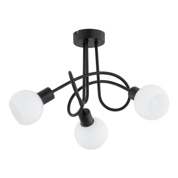 Bevestigde hanglamp ERYKA 3xE14/10W/230V zwart