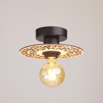 Bevestigde hanglamp FALCO 1xE27/60W/230V diameter 20 cm beige