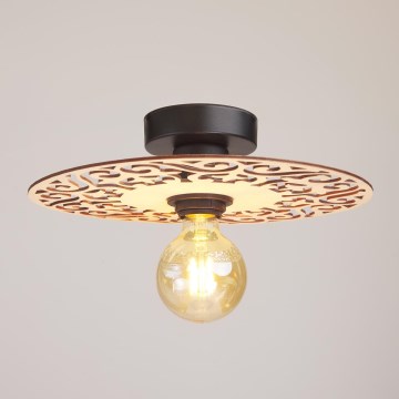 Bevestigde hanglamp FALCO 1xE27/60W/230V diameter 30 cm beige