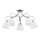 Bevestigde hanglamp FILA 5xE27/15W/230V glanzend chroom