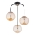 Bevestigde hanglamp GAMMA 3xE14/10W/230V zwart/goud