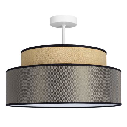 Bevestigde hanglamp GRACE 1xE27/60W/230V diameter 40 cm beige/bruin