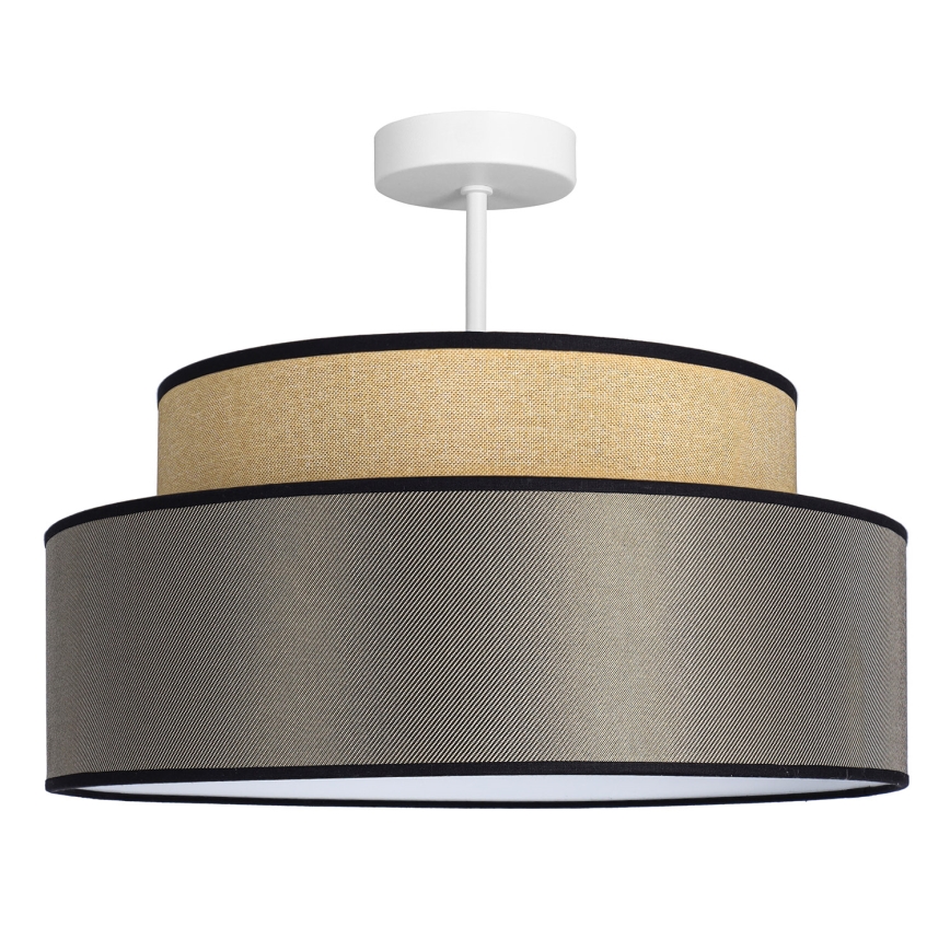 Bevestigde hanglamp GRACE 1xE27/60W/230V diameter 40 cm beige/bruin