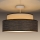 Bevestigde hanglamp GRACE 1xE27/60W/230V diameter 40 cm crème/bruin
