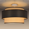 Bevestigde hanglamp GRACE 1xE27/60W/230V diameter 40 cm crème/grijs