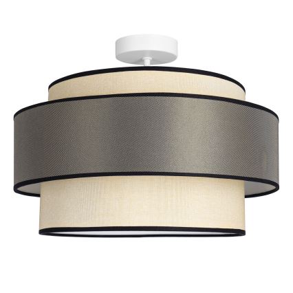 Bevestigde hanglamp GRACE 1xE27/60W/230V diameter 40 cm crème/grijs