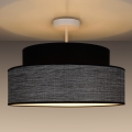 Bevestigde hanglamp GRACE 1xE27/60W/230V diameter 40 cm zwart/grijs