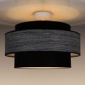 Bevestigde hanglamp GRACE 1xE27/60W/230V diameter 40 cm zwart/grijs