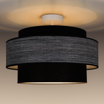 Bevestigde hanglamp GRACE 1xE27/60W/230V diameter 40 cm zwart/grijs