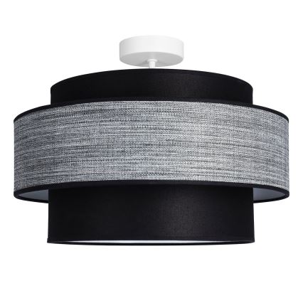 Bevestigde hanglamp GRACE 1xE27/60W/230V zwart/grijs