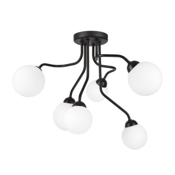 Bevestigde hanglamp HOLLY 6xG9/5W/230V zwart