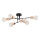 Bevestigde hanglamp LA-STENA 6xE27/15W/230V beige/zwart