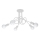 Bevestigde hanglamp LOOP 5xE27/15W/230V wit