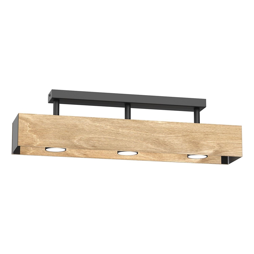 Bevestigde hanglamp MAISON 3xGU10/8W/230V bruin/eiken