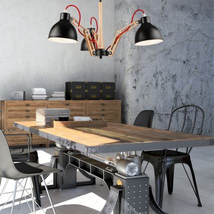 Bevestigde hanglamp MARCELLO 3xE27/60W/230V
