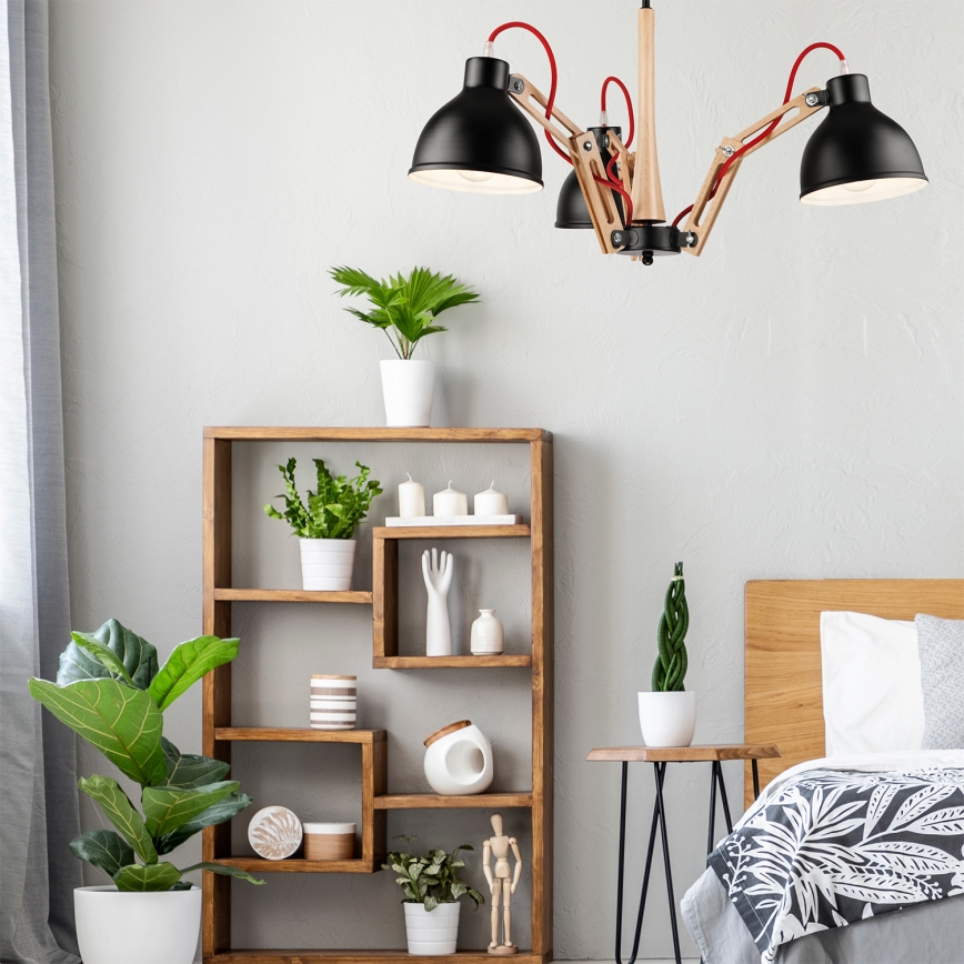 Bevestigde hanglamp MARCELLO 3xE27/60W/230V