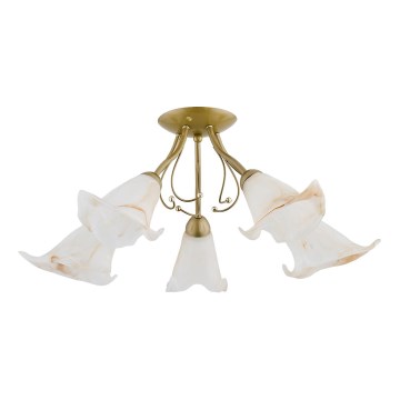 Bevestigde hanglamp MARCELLO 5xE14/10W/230V goud