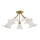 Bevestigde hanglamp MARCELLO 5xE14/10W/230V goud