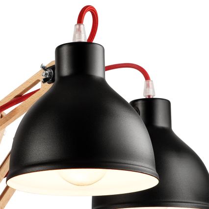 Bevestigde hanglamp MARCELLO 5xE27/60W/230V beuken - FSC gecertificeerd