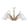 Bevestigde hanglamp MARCELLO 5xE27/60W/230V - FSC gecertificeerd