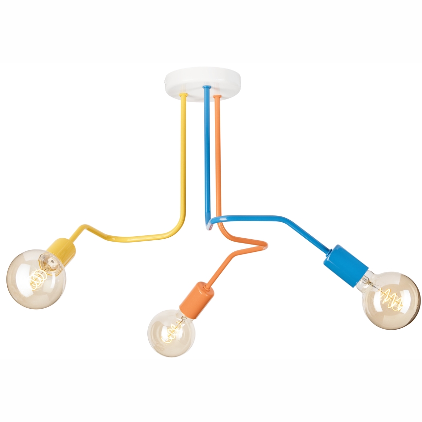 Bevestigde hanglamp MATYLDA 3xE27/60W/230V kleurrijk