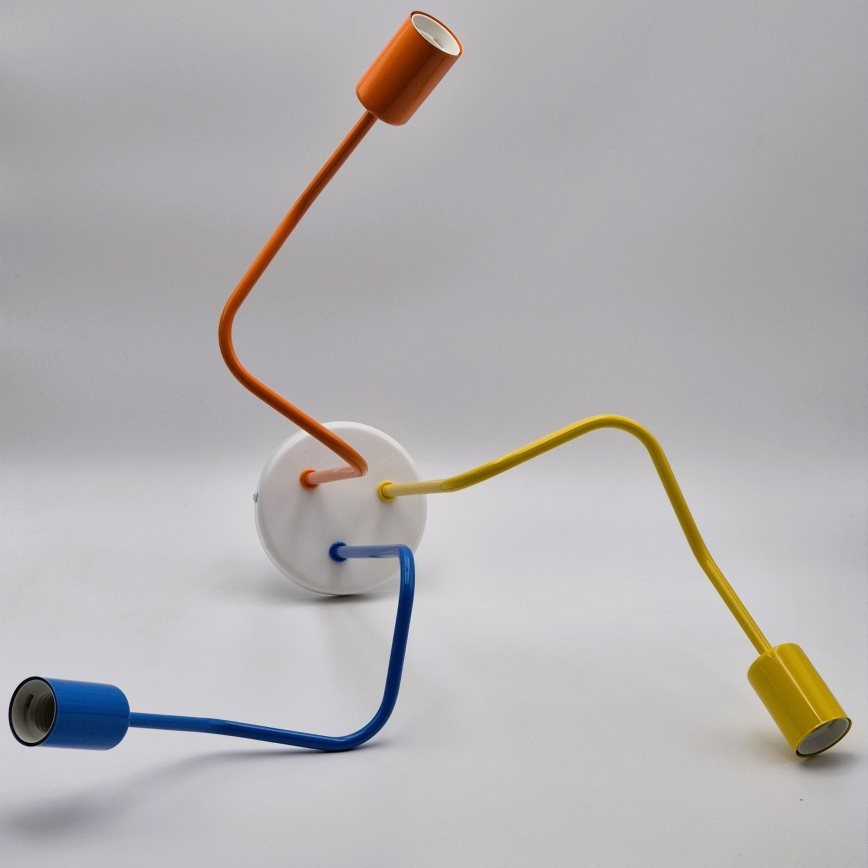 Bevestigde hanglamp MATYLDA 3xE27/60W/230V kleurrijk