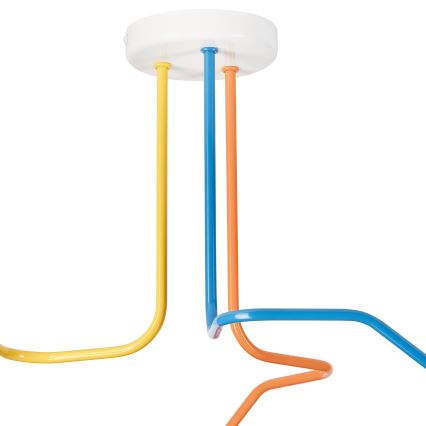 Bevestigde hanglamp MATYLDA 3xE27/60W/230V kleurrijk