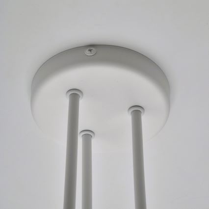 Bevestigde hanglamp MATYLDA 3xE27/60W/230V wit